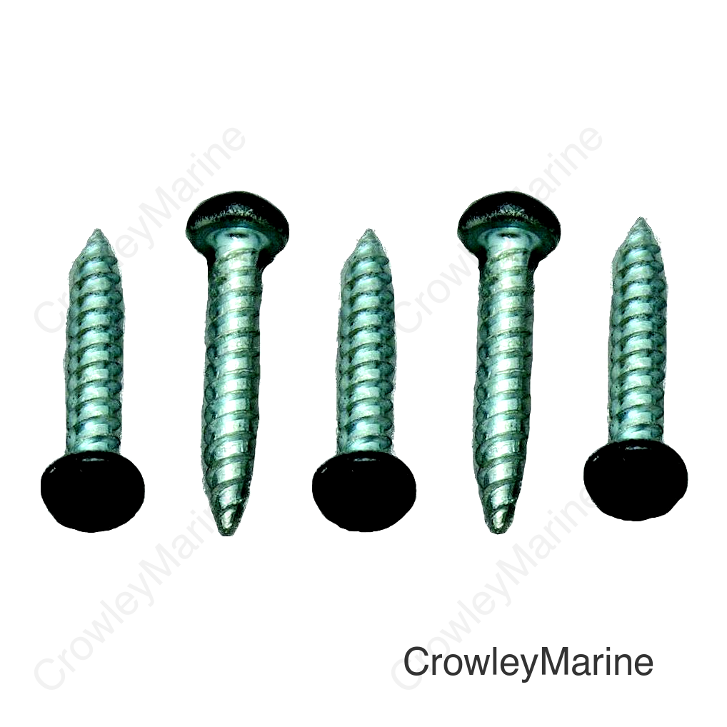 AP Products 012PSQ500BL8X1 Pan Head Square Recess Screw, 8 x 1, Black, 500/pk