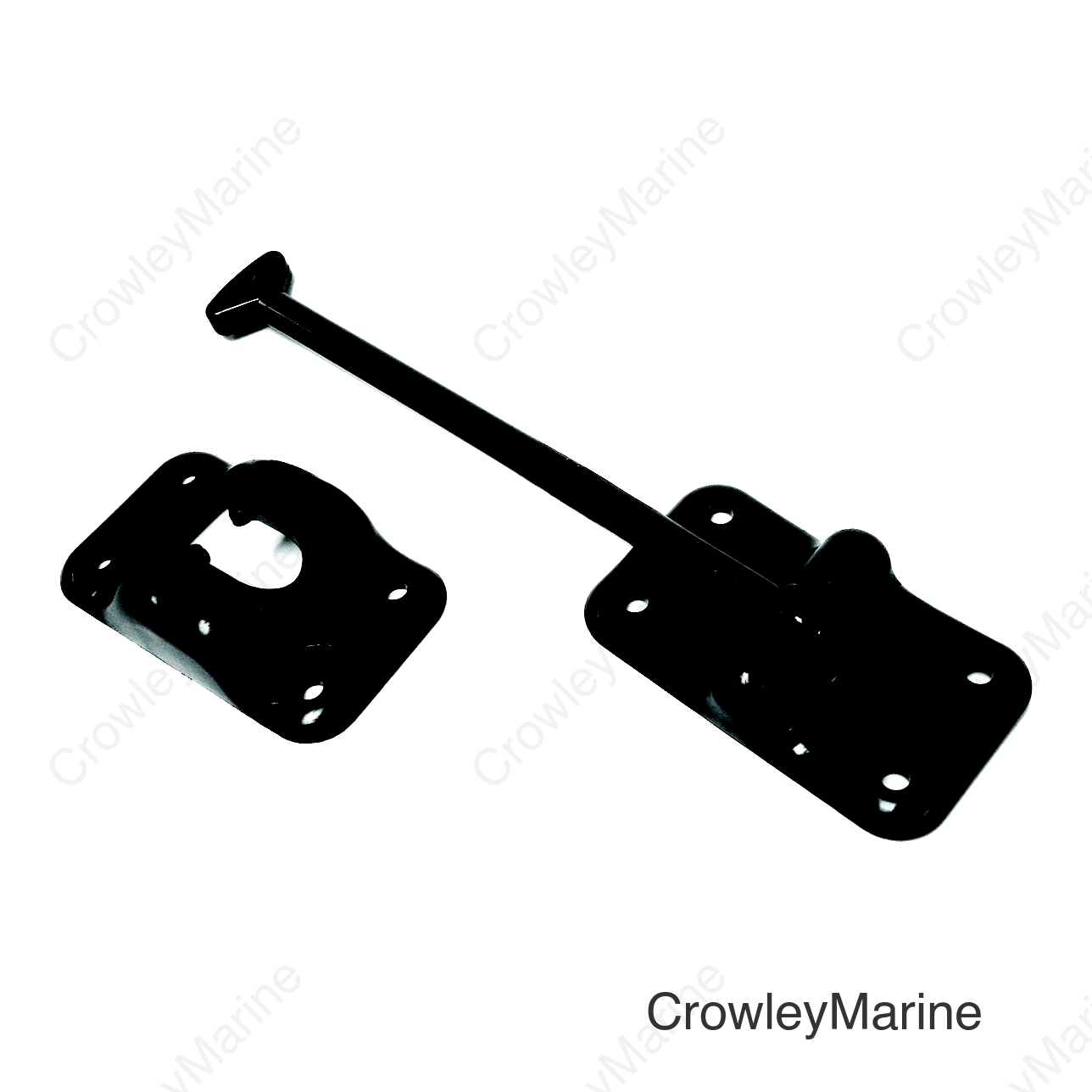 JR Products Plastic T-Style Door Holder, 6" Black