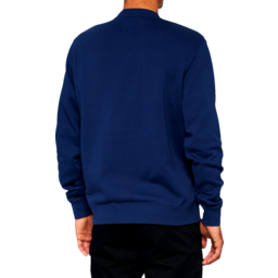 Icon Long-Sleeve Fleece Sweatshirt - Navy - Medium thumbnail-1