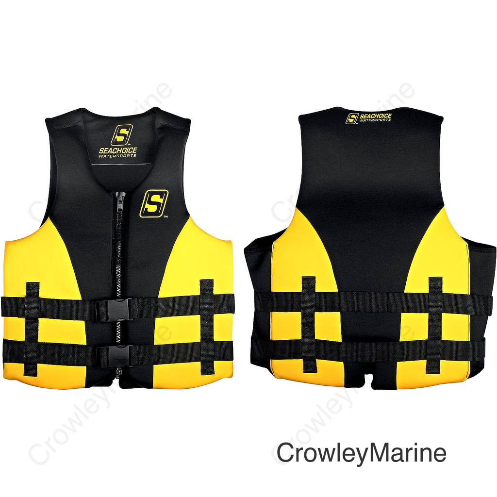 Seachoice Evoprene Multi-Sport Life Jacket - 3XL - Yellow/Black, Fits Chest 50-56 in, USCG Level 70