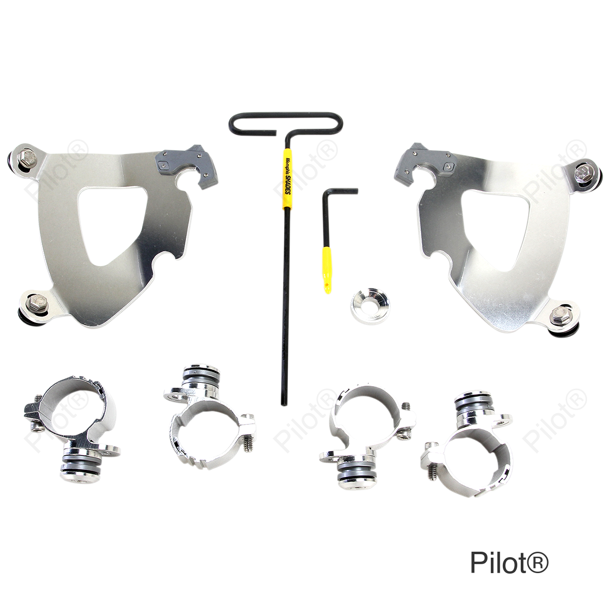 Gauntlet Mounting Kit - Polished - XL883