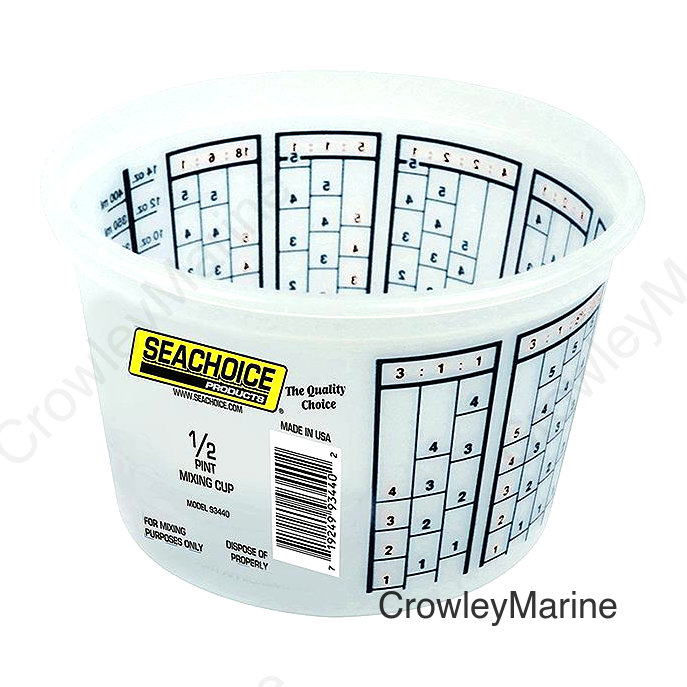 Seachoice 93440 Paint Mix Container, 1/2 Pint