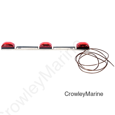 Optronics LED Red ID Bar Light - 9 Diodes, Waterproof, 1-Wire, Over 80" (451237)