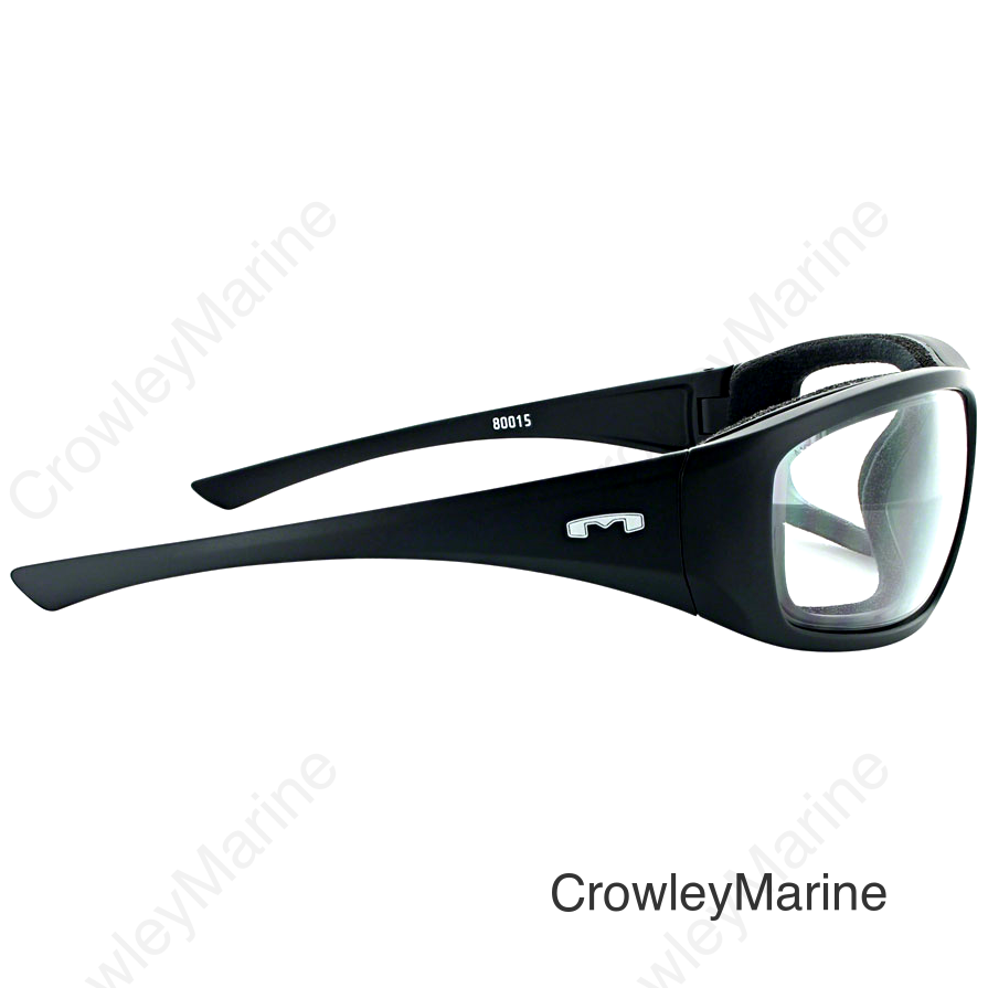 Mountain Shades Roadhenge Safety Glasses - Matte Black Clear Lens