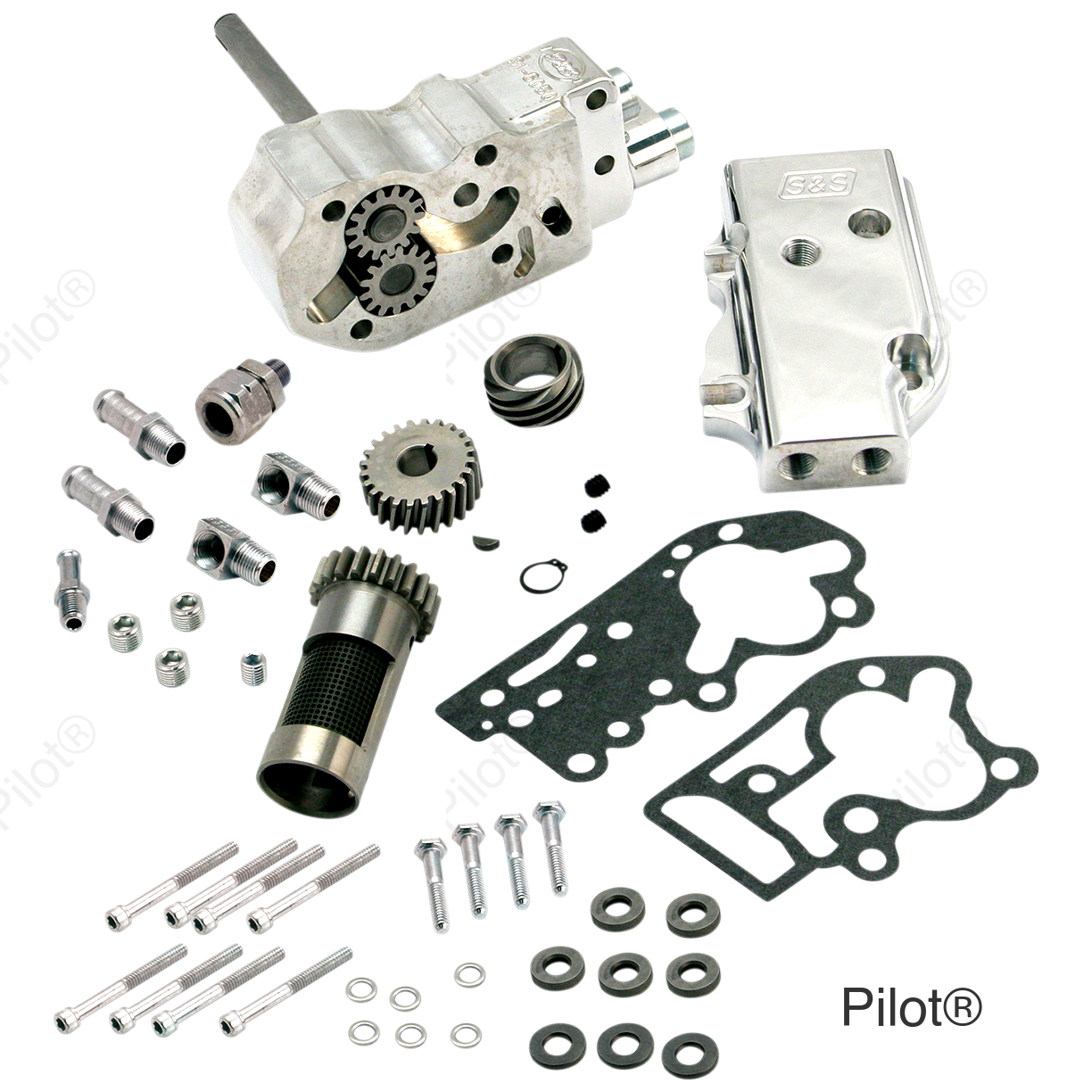 Oil Pump with Gears - Universal Cover - Big Twin