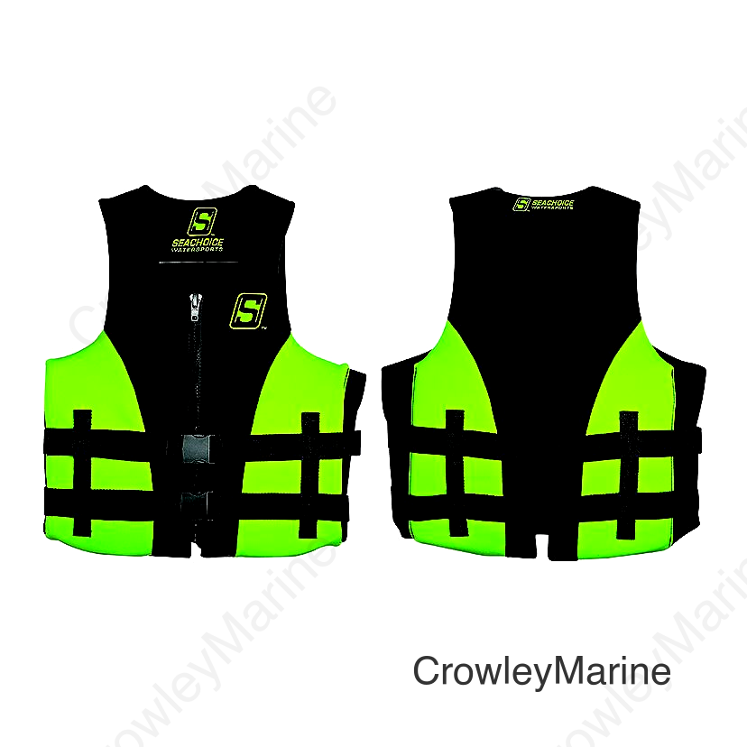 Seachoice 85143 Evoprene Multi-Sport Vest, Green/Black, Youth