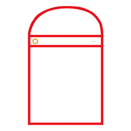 REPAIR ORDER HOLDER CLEAR/RED (7416)