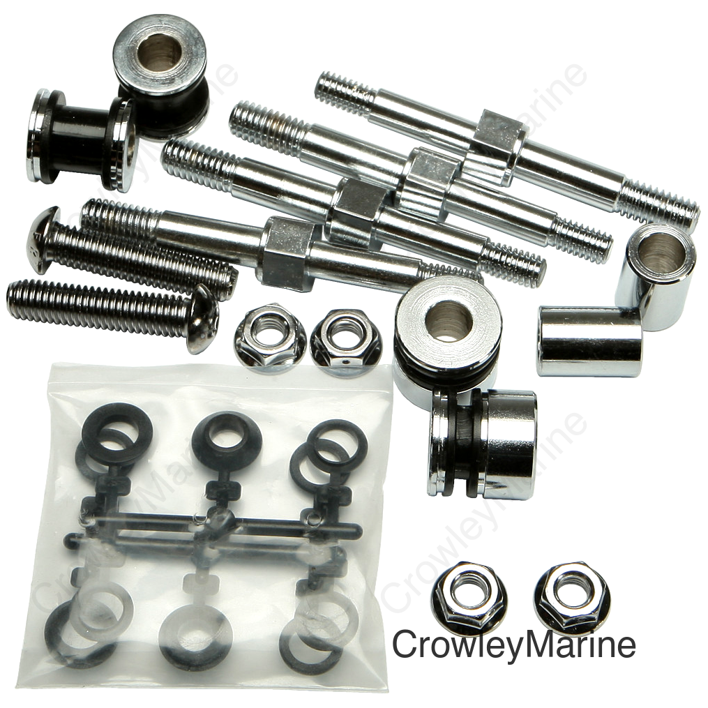 DOCKING HARDWARE KIT CHROME FLSTC/SC 05-07