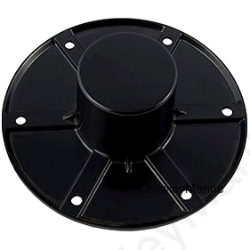 PEDESTAL BASE-FLUSH MNT BLACK