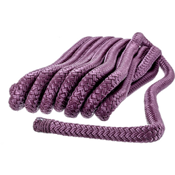 Seachoice Double-Braid Nylon Dock Line w/ Eye Splice, Pre-Shrunk, Heat Stabilized, 3/8 In. X 15 Ft., Burgundy thumbnail-0