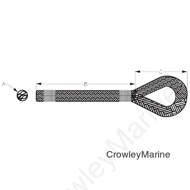2 Braid Nylon Dock Line 5/8X20' - Sea-Dog Line (302116020G/W-1)