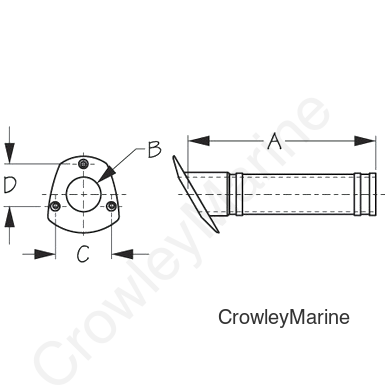 FLSH Mount ROD Holder Black With COVER (325168-1)