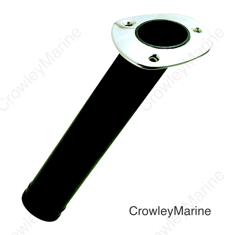 Seachoice 30 Degree Plastic Rod Holder With Stainless Steel Flange