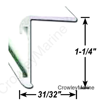 AP Products 021852028 Long Leg Insert Corner Molding, 8' Black