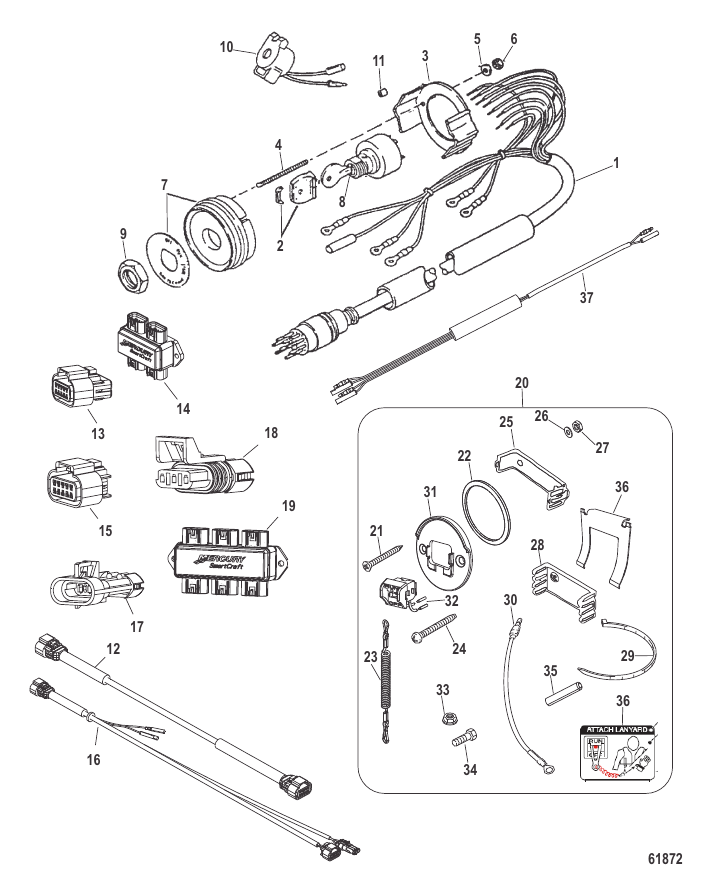 Serial Range Outboard 3.0L DSI (Diesel Spark Ignition) - 1E052967 & Up - Accessories