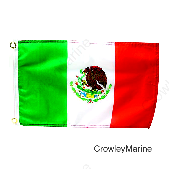 Seachoice 78271 12" x 18" Nylon Print Dyed Mexico Flag