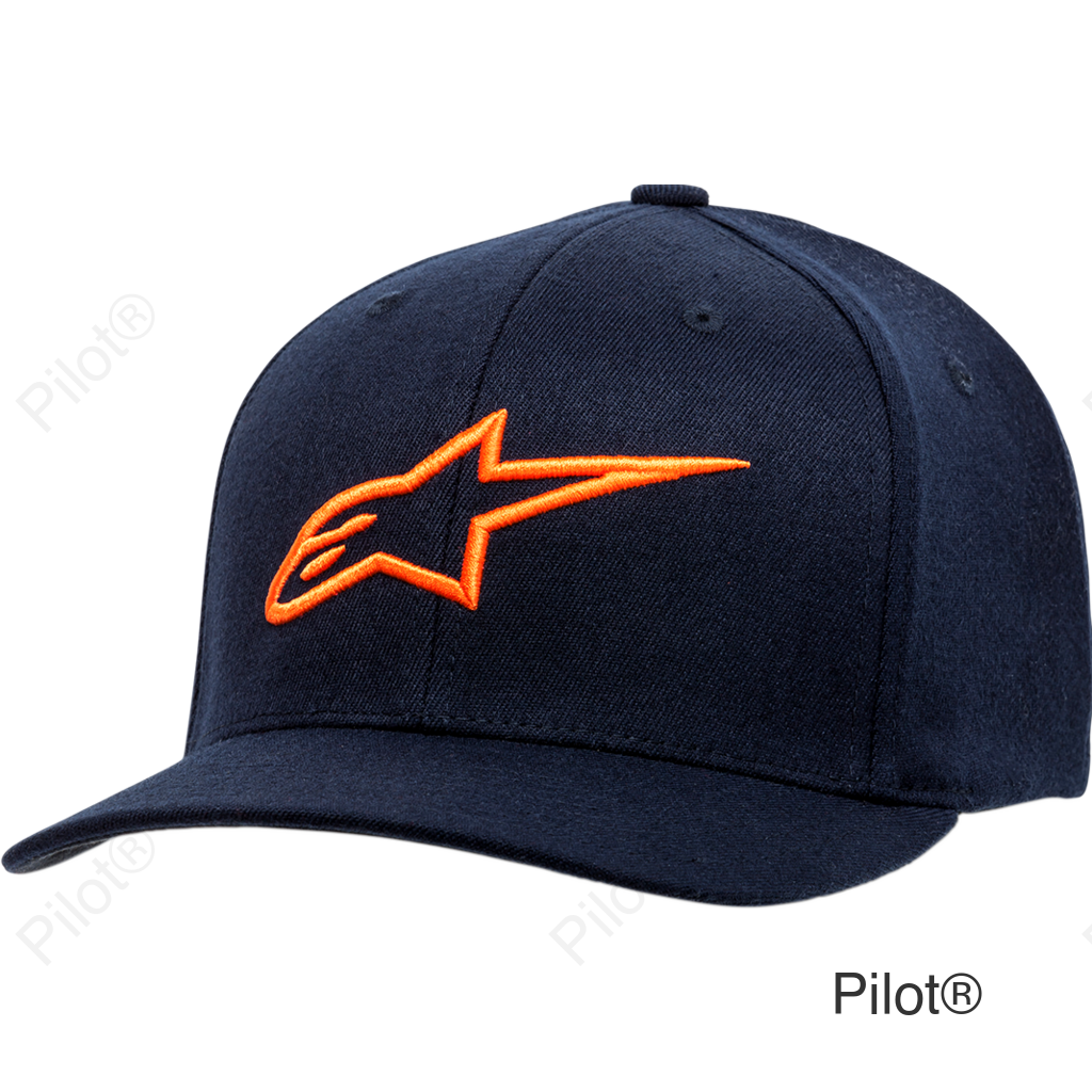 Ageless Curve Hat - Navy/Orange - Small/Medium