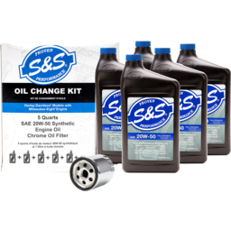 Oil Change Kit - Chrome Filter - M8 - 5 US quarts thumbnail-2