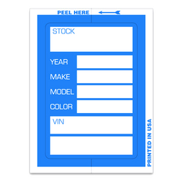 STOCK TICKET BLUE (421)
