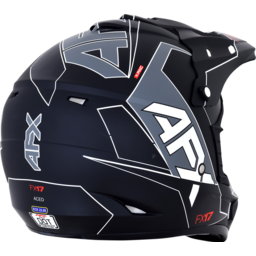 FX-17 Helmet - Aced - Matte Black/White - Large thumbnail-2
