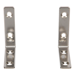 Seachoice Marine-Grade 90-Degree Angle Bracket, Polished 304 Stainless Steel, 2-3/8 in. X 1/2 in., Pack of 2 thumbnail-5