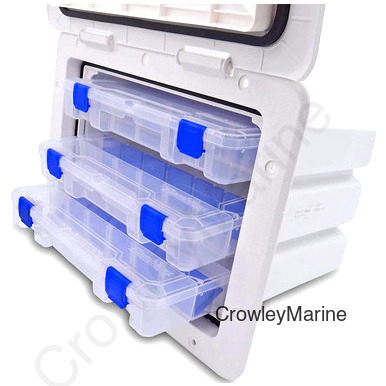 11X15 TKL Box W/PLR HTCH 3 TRAY (TBOX-1115-3T-2P)