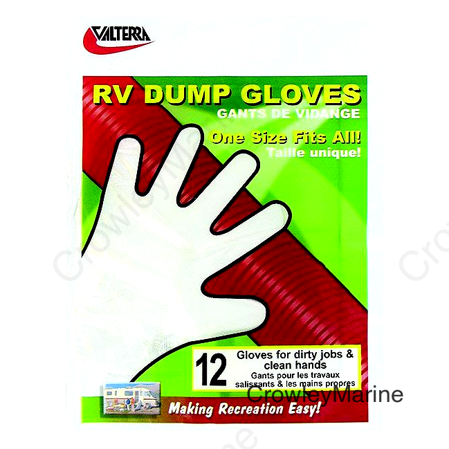 Valterra xxx RV Dump Gloves, 12/pk