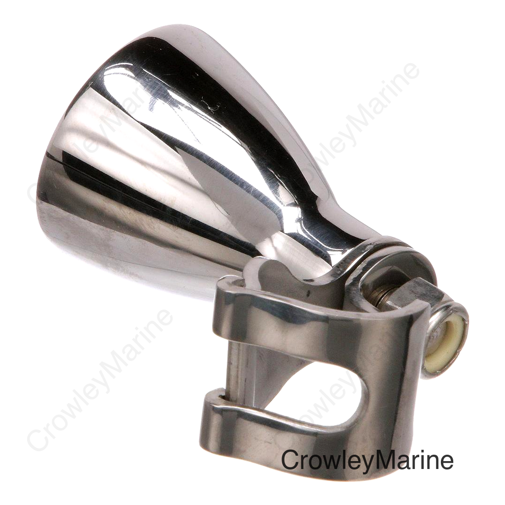 Seachoice Large Stainless Steel Turning Knob, Fits Destroyer Wheels, Black Plastic Knob Cap