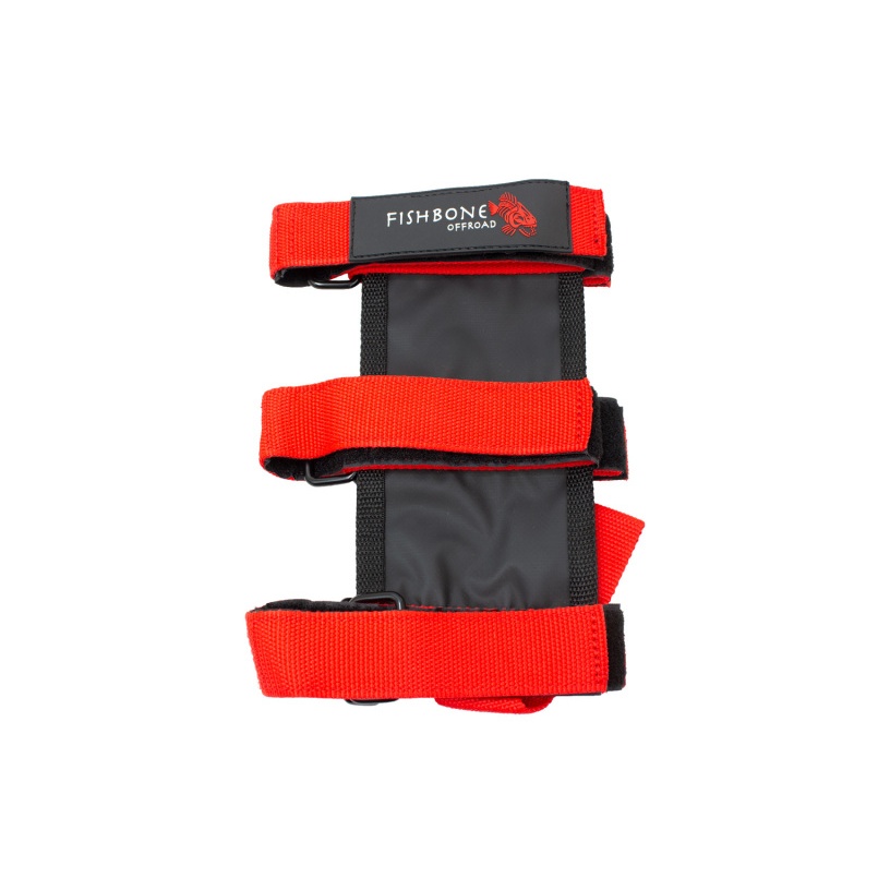 Fishbone Offroad Padded Roll Bar Red Fire Extinguisher Holder
