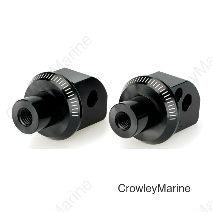 FOOTPEG ADAPTER PASSENGER BLACK YAM