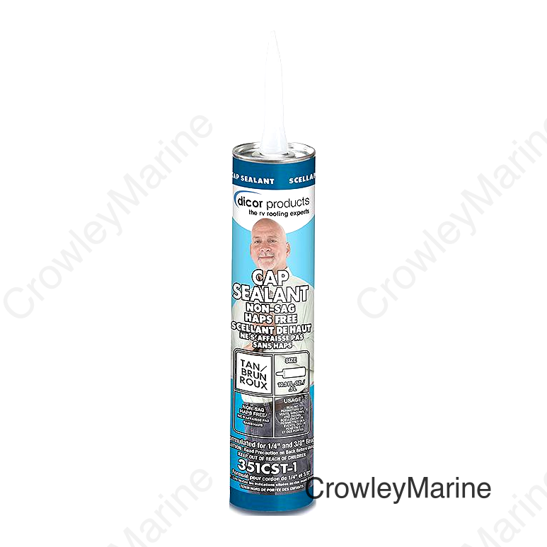 Dicor 351CST1 Clear Cap Sealant, 10 oz., Tan