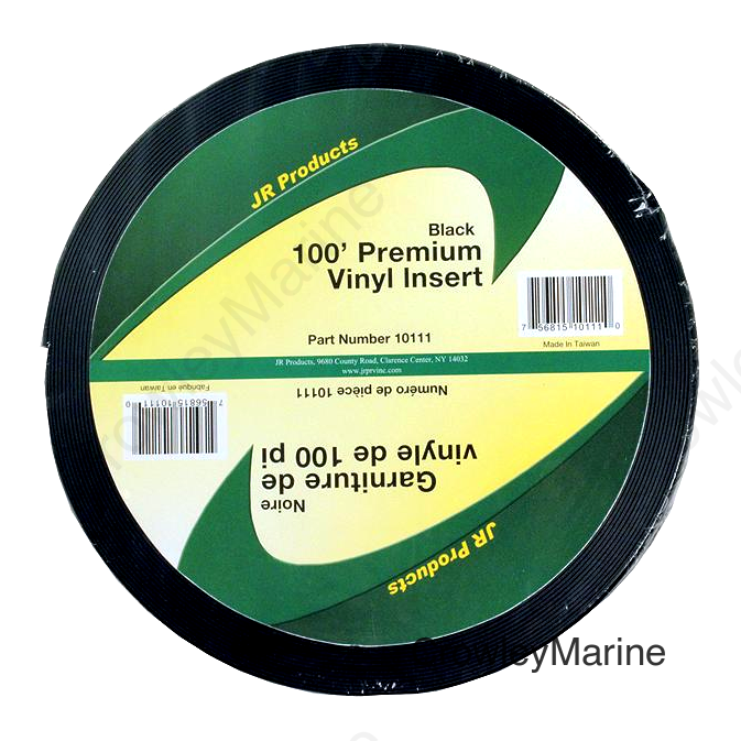 JR Products Vinyl Insert - Premium, 100' Black