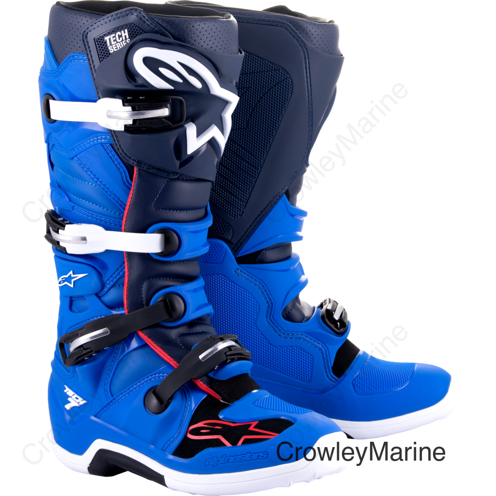 TECH 7 BOOTS ALPINE BU/NGT NVY/BT RD SZ 7