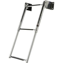 Seachoice Telescoping Transom Mount Ladder, Stainless Steel, 3 Steps, 300 Lb. Capacity thumbnail-2
