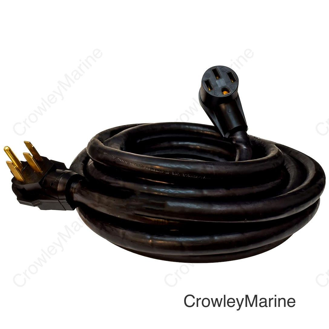 50A 25' EXT CORD  BLACK  BULK