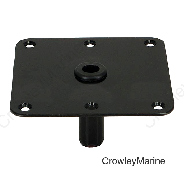 Springfield King-Pin 7" x 7" Threaded Square Steel Base, E-Coat Finish