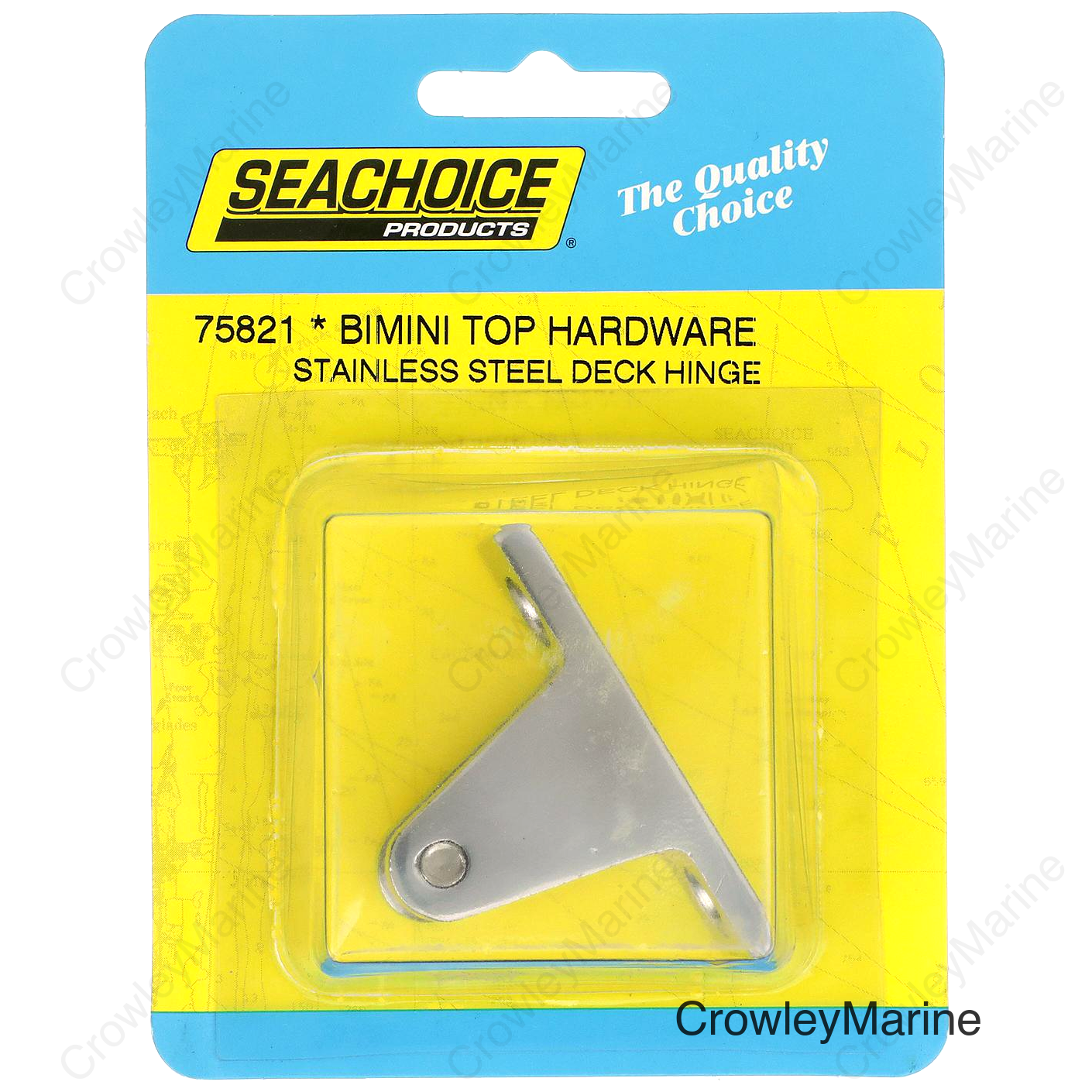 Seachoice Deck Hinge for Bimini Top, Stainless Steel