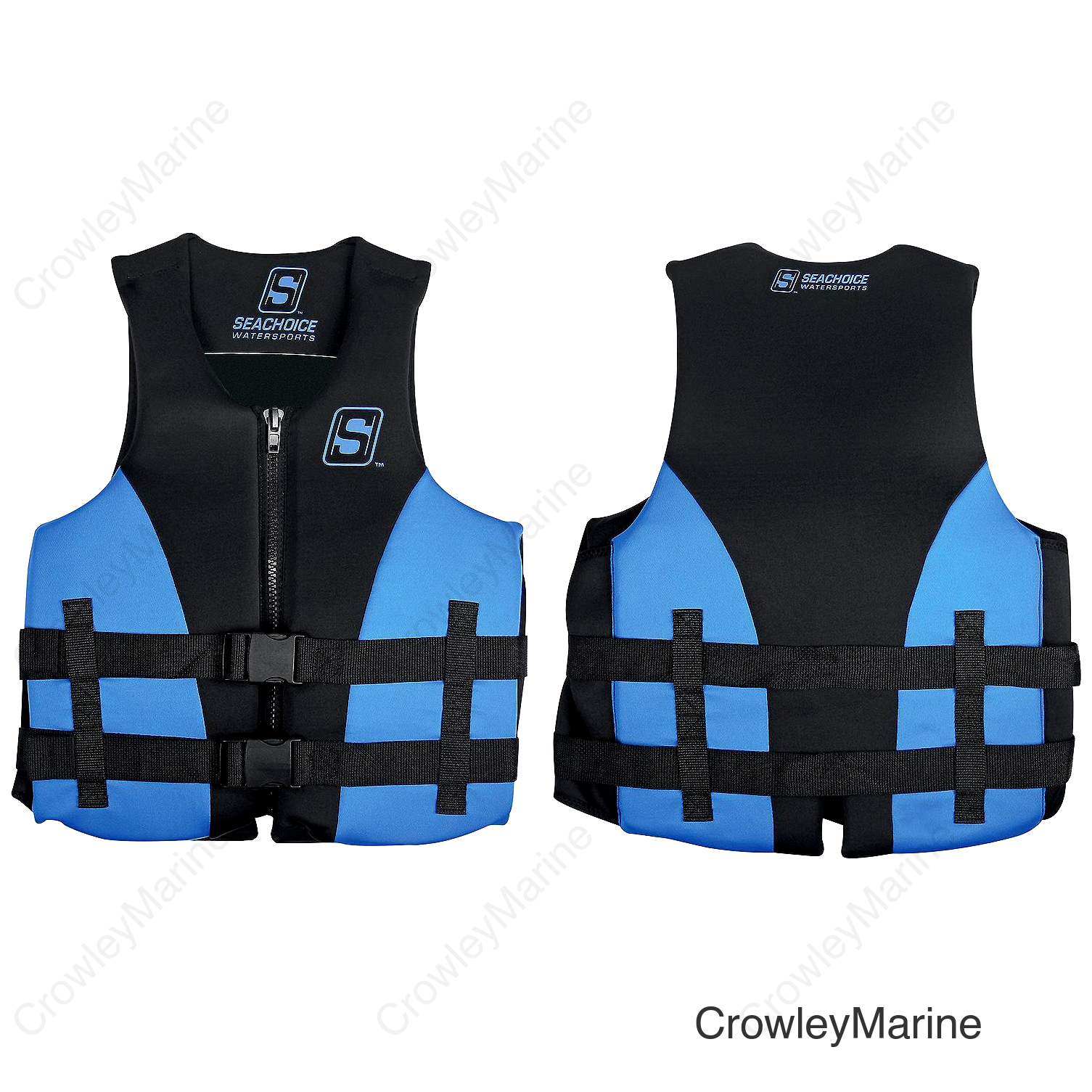 Seachoice Evoprene Multi-Sport Life Jacket - 2XL - Blue/Black, Fits Chest 44-50 in, USCG Level 70