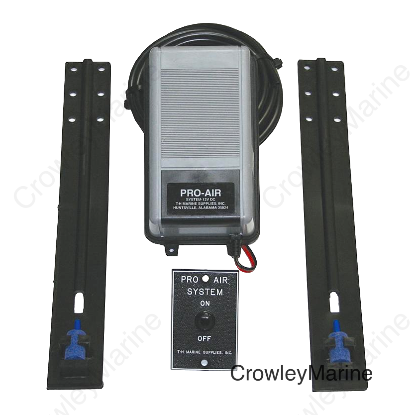 T-H Marine 12V Complete Pro-Air System Livewell Aeration Kit With Air Stones