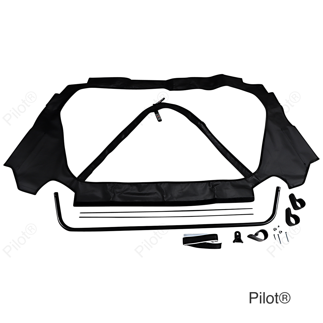 Soft Rear Windshield - Clear - Kawasaki KRX 1000