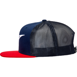 Corp Trucker Hat - Navy/Red - One Size thumbnail-3