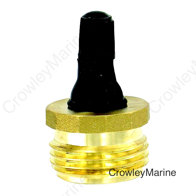 Valterra Blow Out Plug, Brass w/Valve
