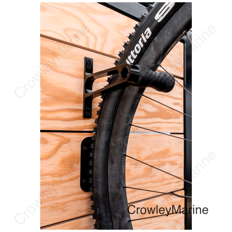 Lezyne CNC Wheel Bike Storage Hook - Alloy Black