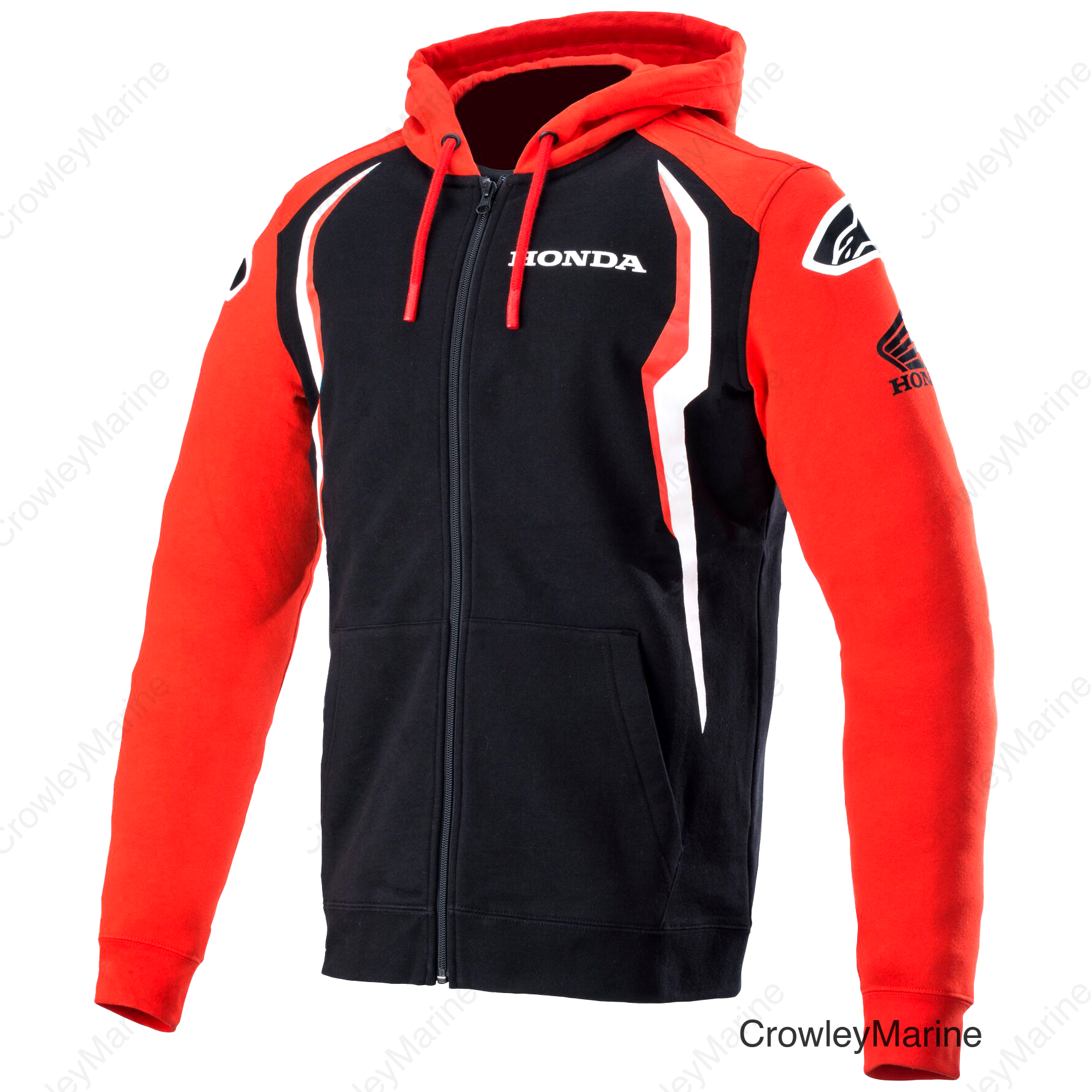 HONDA ZIP HOODIE RED/BLACK 3X
