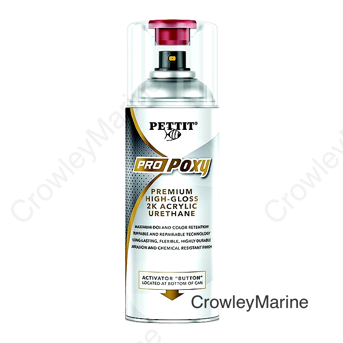 Pettit 3625A ProPoxy Acrylic Urethane Topside Paint Aerosol, Vivid Red
