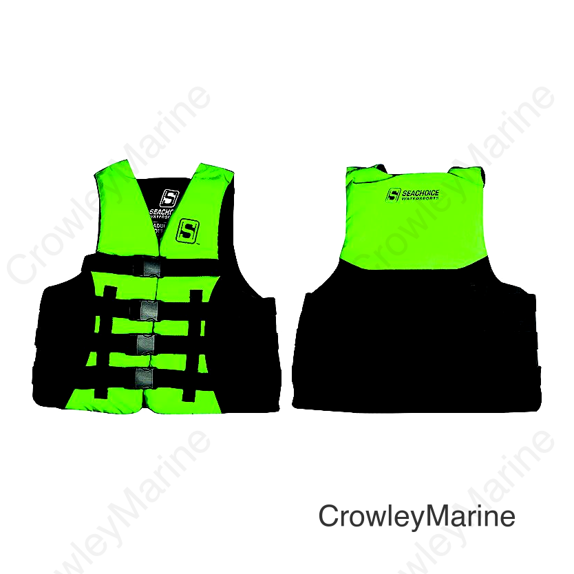 Seachoice Evoprene Multi-Sport Life Jacket - XL - Green/Black, Fits Chest 40-44 in, USCG Level 70