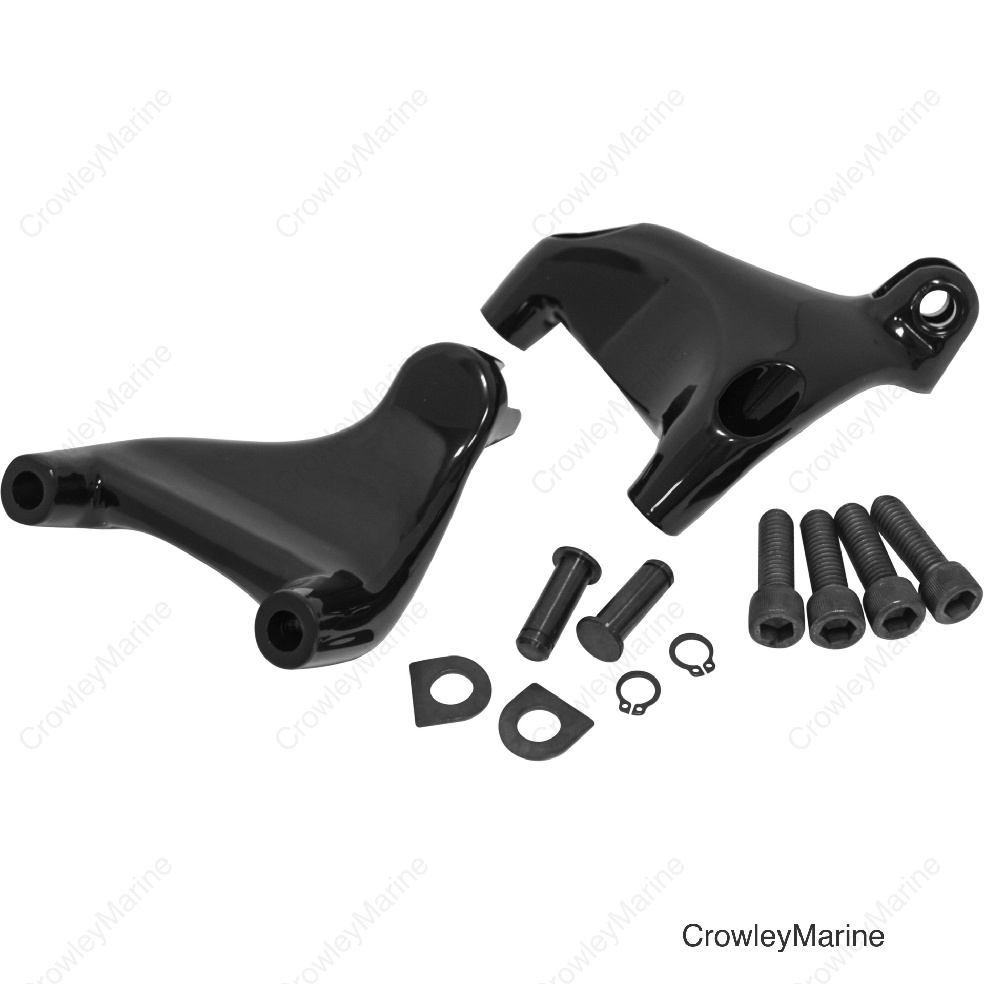 PASSENGER PEG MOUNTS BLACK SPORTSTER 04-11