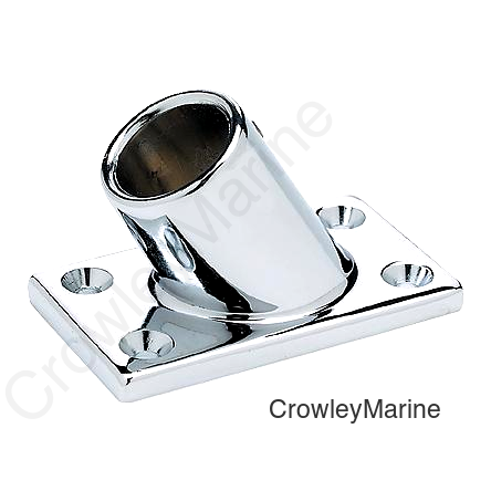 Seachoice Rectangular Base Rail Fitting for 7/8" OD Tubing