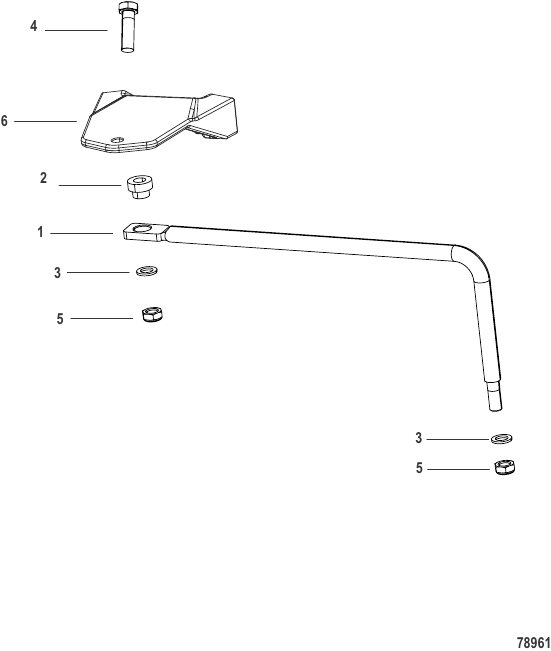 Serial Range Outboard 110e (Electric)(11kW) - 1Q007992 & Up - Steering - Mechanical Remote Control Models