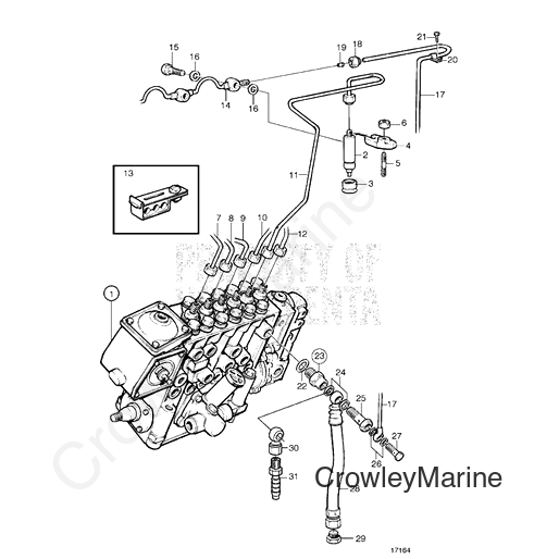 Delivery Pipe(V2) - Volvo Penta (3835955)